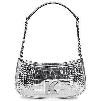 Tassen Dames Handtassen lang hengsel Karl Lagerfeld K/KAMEO SHOULDERBAG CROC Zilver