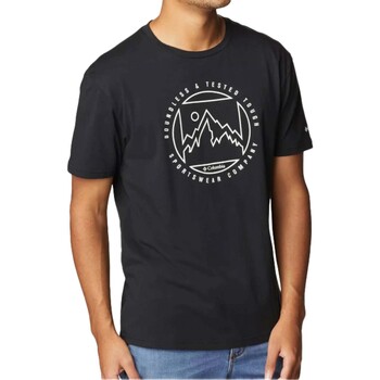 Textiel Heren T-shirts & Polo’s Columbia M Rapid Ridge™ Graphic Tee Zwart
