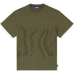 Textiel Heren T-shirts & Polo’s Octopus Outline Tee Groen
