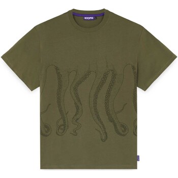 Textiel Heren T-shirts & Polo’s Octopus Outline Tee Groen
