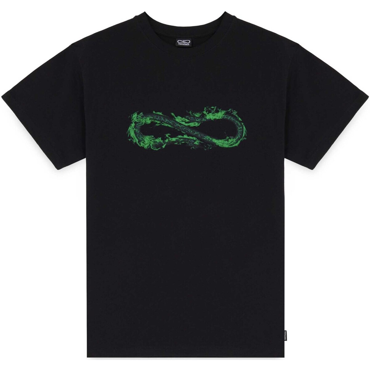 Textiel Heren T-shirts & Polo’s Propaganda T-Shirt Logo Fire Zwart