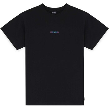 Textiel Heren T-shirts & Polo’s Propaganda T-Shirt Ribs Gradient Zwart