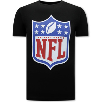 Local Fanatic T-shirt Korte Mouw NFL Shield Team Print