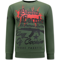 Textiel Heren Sweaters / Sweatshirts Local Fanatic The King Of Cocaine Groen