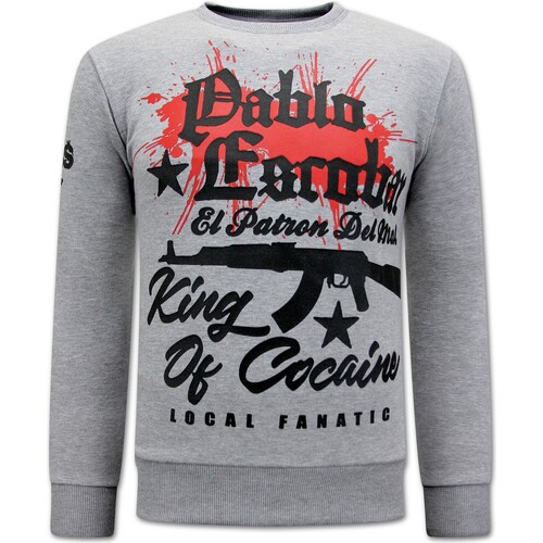 Textiel Heren Sweaters / Sweatshirts Local Fanatic The King Of Cocaine Pablo Escobar Grijs