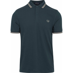 Textiel Heren T-shirts & Polo’s Fred Perry Polo M3600 Donkergroen Petrol Groen
