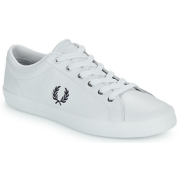 Fred Perry BASELINE LEATHER Wit / Marine