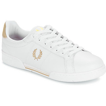Fred Perry B722 Leather Wit / Goud