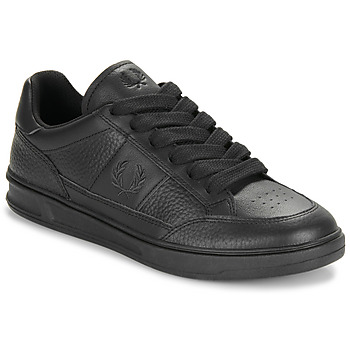 Fred Perry B440 TEXTURED Leather Zwart