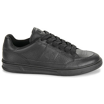Fred Perry B440 TEXTURED Leather Zwart