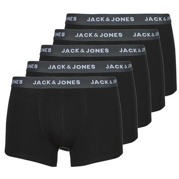 Ondergoed Heren Boxershorts Jack & Jones JACHUEY TRUNKS 5 PACK Zwart