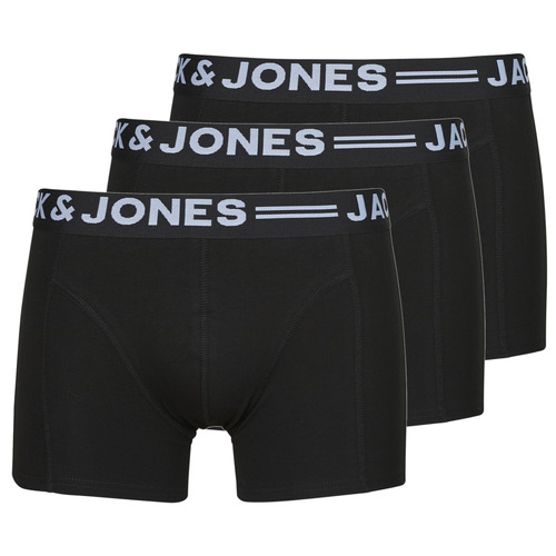 Ondergoed Heren Boxershorts Jack & Jones SENSE TRUNKS 3-PACK Zwart