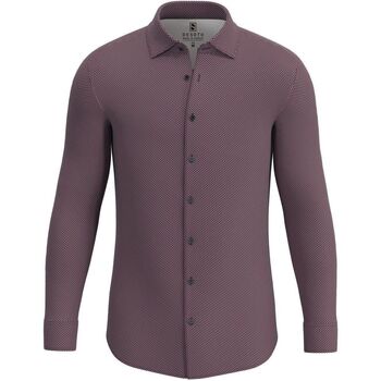 Textiel Heren Overhemden lange mouwen Desoto Overhemd Kent Print Rood Rood