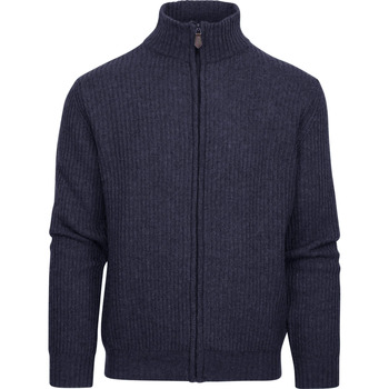 Textiel Heren Sweaters / Sweatshirts Suitable Vest Wol Blend Navy Blauw