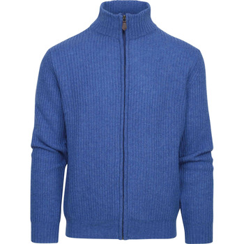 Suitable Sweater Vest Wol Blend Blauw
