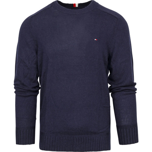 Textiel Heren Sweaters / Sweatshirts Tommy Hilfiger Pullover Merino Navy Blauw