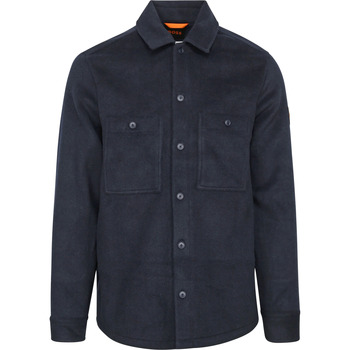 Textiel Heren Sweaters / Sweatshirts BOSS Overshirt Locky Navy Blauw