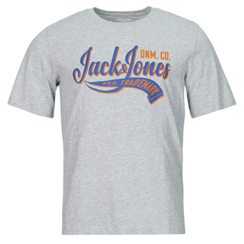 Textiel Heren T-shirts korte mouwen Jack & Jones JJELOGO TEE SS O-NECK 2 COL SS24 SN Grijs