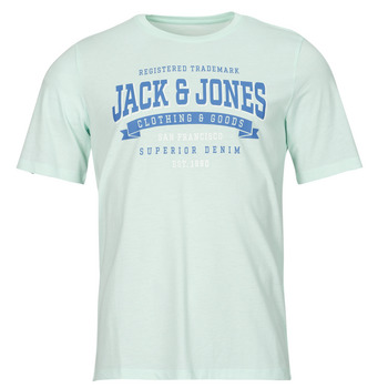 Textiel Heren T-shirts korte mouwen Jack & Jones JJELOGO TEE SS O-NECK 2 COL SS24 SN Blauw