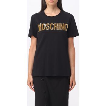 Textiel Dames T-shirts & Polo’s Moschino A07125541 1555 Zwart