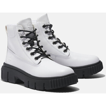 Timberland Grey mid lace boot Wit