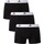 Ondergoed Heren BH's adidas Originals Set van 3 Active Flex Trunks Zwart