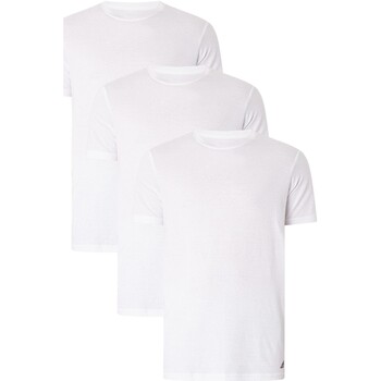 Textiel Heren Pyjama's / nachthemden adidas Originals Set van 3 Lounge Active Core T-shirts Wit