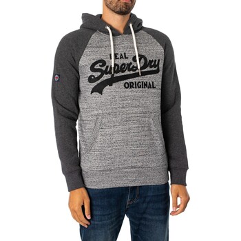 Textiel Heren Sweaters / Sweatshirts Superdry Atletische Raglan Pullover-hoodie Grijs