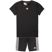 Textiel Meisjes Trainingspakken Adidas Sportswear JG TR-ES 3S TSE Zwart / Wit