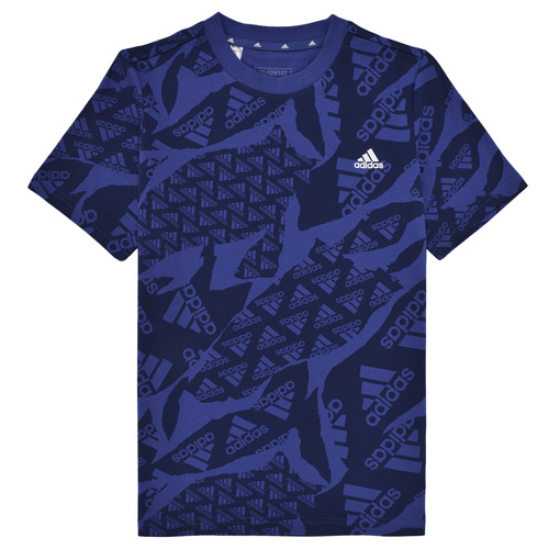 Textiel Jongens T-shirts korte mouwen Adidas Sportswear J CAMLOG T Blauw