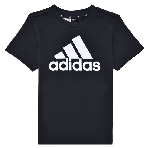 Textiel Kinderen T-shirts korte mouwen Adidas Sportswear LK BL CO TEE Zwart / Wit