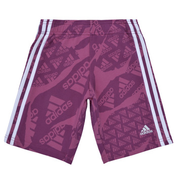 Textiel Meisjes Korte broeken / Bermuda's Adidas Sportswear LK CAMLOG FT SH Violet