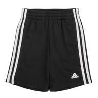Textiel Kinderen Korte broeken / Bermuda's Adidas Sportswear LK 3S SHORT Zwart / Wit
