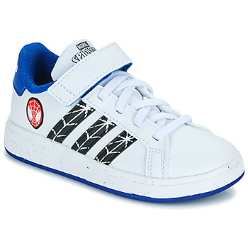 Schoenen Jongens Lage sneakers Adidas Sportswear GRAND COURT SPIDER-MAN EL K Wit / Blauw