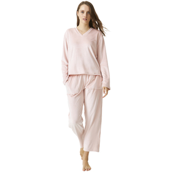 Textiel Dames Pyjama's / nachthemden J&j Brothers JJBDP0202 Roze