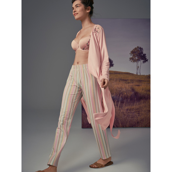 Lisca Pyjama loungewear broek top lange mouwen Maxine Roze
