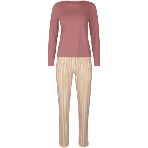 Textiel Dames Pyjama's / nachthemden Lisca Pyjama loungewear broek top lange mouwen Maxine Roze