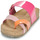 Schoenen Dames Leren slippers YOKONO JERBA Oranje / Roze