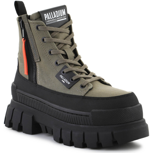 Schoenen Dames Hoge sneakers Palladium Revolt Boot Zip Tx 98860-325-M Olive Night 325 Groen