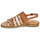 Schoenen Dames Sandalen / Open schoenen Pikolinos FORMENTERA W8Q Cognac / Beige / Goud