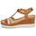Schoenen Dames Sandalen / Open schoenen Pikolinos AGUADULCE W3Z Cognac / Rood