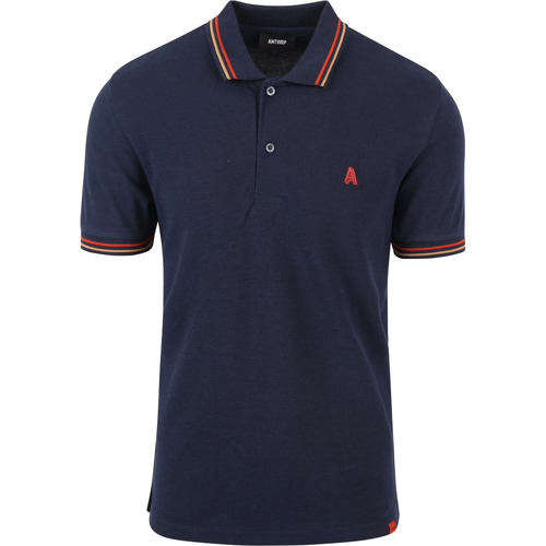 Textiel Heren T-shirts & Polo’s Antwrp Polo Letter Navy Blauw Blauw