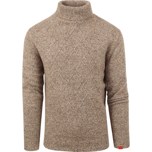 Textiel Heren Sweaters / Sweatshirts Antwrp Pullover Wol Melange Bruin Bruin