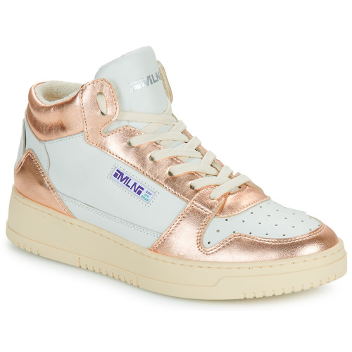 Schoenen Dames Hoge sneakers Meline  Wit / Roze