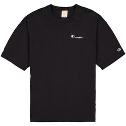 Textiel Heren T-shirts & Polo’s Champion Reverse Weave Small Script Logo T-Shirt - Black Zwart