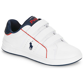 Schoenen Kinderen Lage sneakers Polo Ralph Lauren HERITAGE COURT III EZ Wit / Marine / Rood