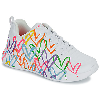 Skechers UNO LITE GOLDCROWN - HEART OF HEARTS Wit / Multicolour