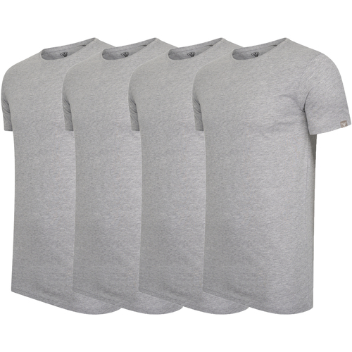 Textiel Heren T-shirts korte mouwen Cappuccino Italia 4-Pack T-shirts Grijs