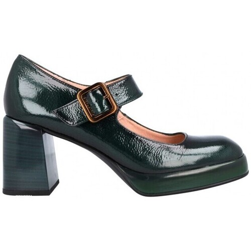 Schoenen Dames Derby & Klassiek Hispanitas Zapatos Merceditas con Tacón Mujer de  HI233001 Tokio Groen