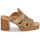 Schoenen Dames Leren slippers Mam'Zelle SIMPLE Camel / Zwart